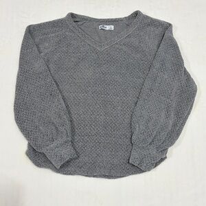 Hollister Heather Gray Knit Sweater